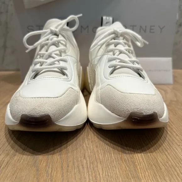 Stella McCartney Tess S Gomma Platform White Sneakers