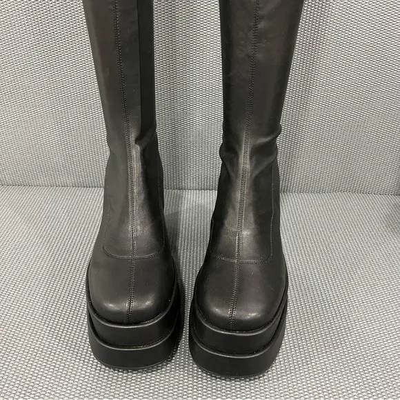 Steve Madden Cypress Women’s Knee High Stretch Pull On Platform‎ Boots Size 10