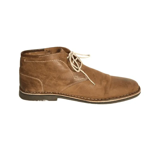 Steve Madden P-IVON 217 Tan Leather Ankle Shoes 14
