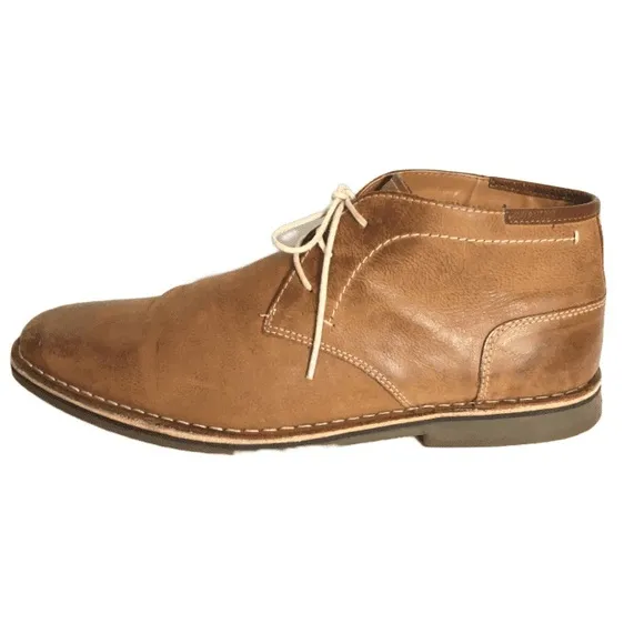 Steve Madden P-IVON 217 Tan Leather Ankle Shoes 14