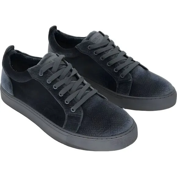 Steve Madden Velvet Low-Top Men's Sneakers in Gray, Size 9.5