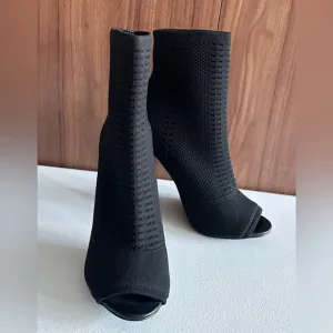 Steve Madden Womens candid Fabric Open Toe Ankle Fashion Boots Size 8.5M