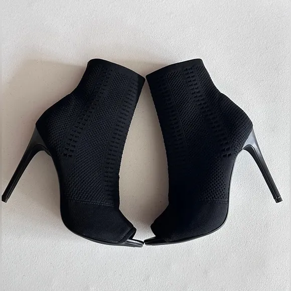Steve Madden Womens candid Fabric Open Toe Ankle Fashion Boots Size 8.5M
