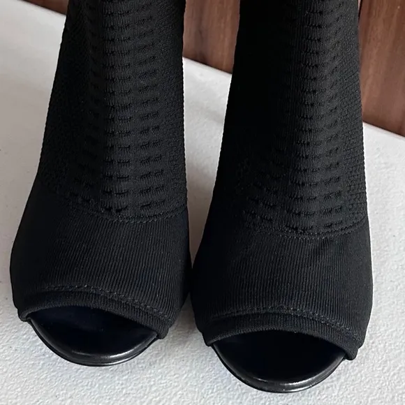 Steve Madden Womens candid Fabric Open Toe Ankle Fashion Boots Size 8.5M