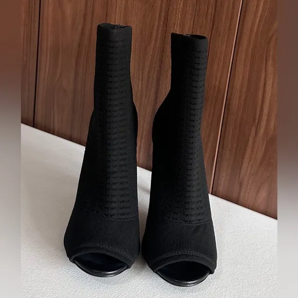 Steve Madden Womens candid Fabric Open Toe Ankle Fashion Boots Size 8.5M