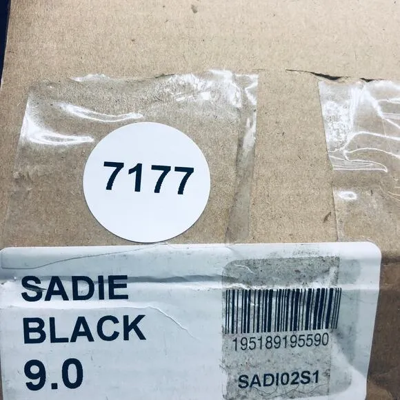 Steve Madden Womens Sadie Faux Leather Knee High Boots Black Size 9 New