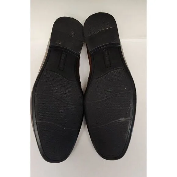 Steve Madden Chiron Mens Dark Brown Leather Slip On Loafer 11.5M
