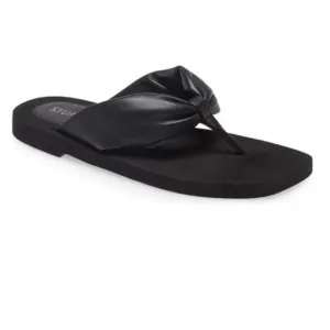 STUART WEITZMAN Cassie Flip Flop black new $250 women size 7