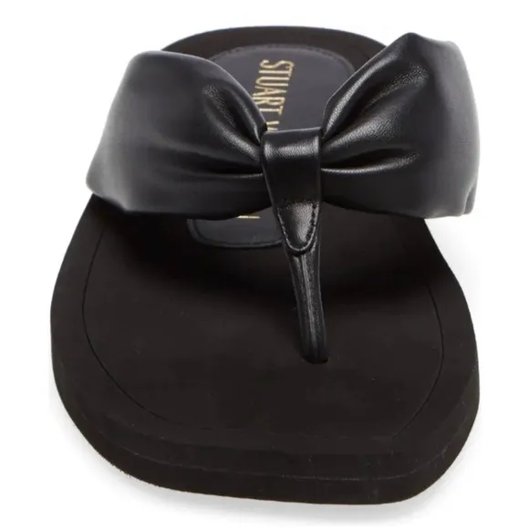 STUART WEITZMAN Cassie Flip Flop black new $250 women size 7