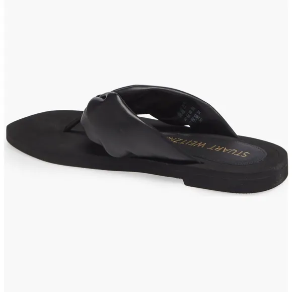 STUART WEITZMAN Cassie Flip Flop black new $250 women size 7