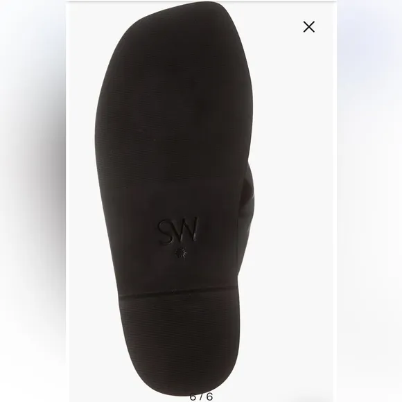 STUART WEITZMAN Cassie Flip Flop black new $250 women size 7