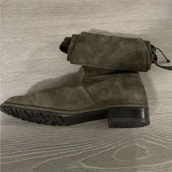 Stuart Weitzman Lowland Green OTK Over the KneeBoots Shoes