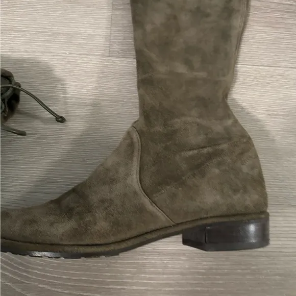 Stuart Weitzman Lowland Green OTK Over the KneeBoots Shoes