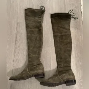 Stuart Weitzman Lowland Green OTK Over the KneeBoots Shoes