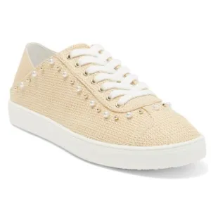 Stuart Weitzman Natural Embellished Platform Sneakers Sz 7 US $395