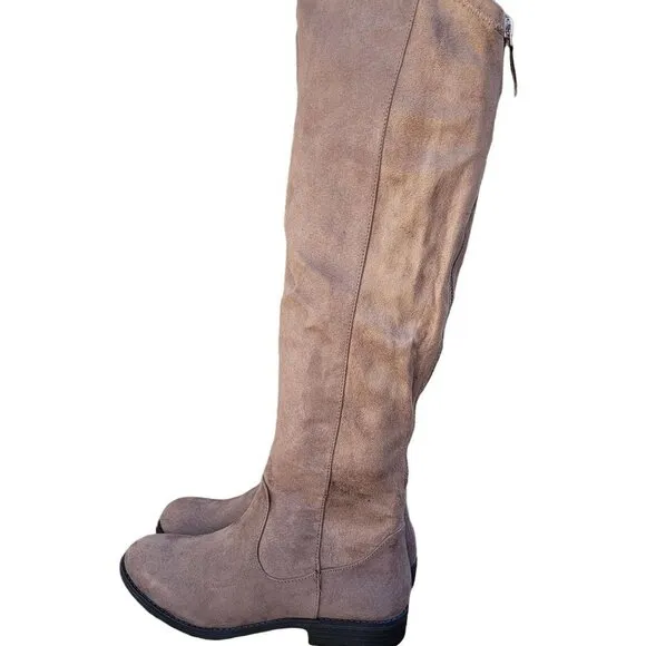 Style &amp; Co Hayley Over The Knee Zip Boots Sz 6.5