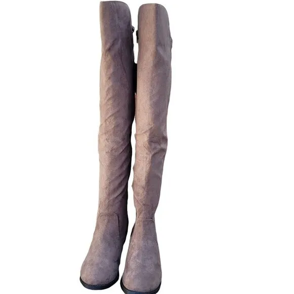 Style &amp; Co Hayley Over The Knee Zip Boots Sz 6.5