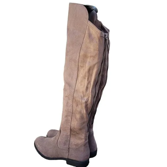 Style &amp; Co Hayley Over The Knee Zip Boots Sz 6.5