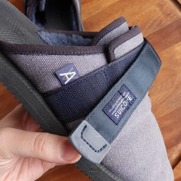 Suicoke x Daniel Arsham Slippers Mens SZ 9 Blue Zavo-Mabda Slip On Casual Shoes