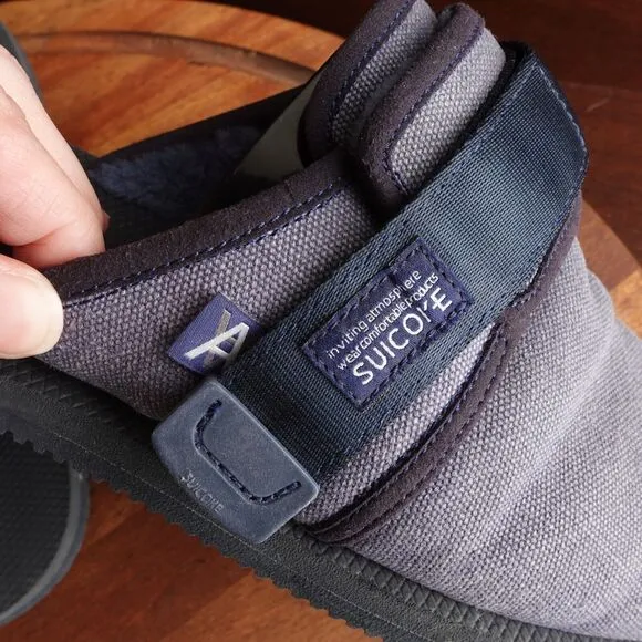 Suicoke x Daniel Arsham Slippers Mens SZ 9 Blue Zavo-Mabda Slip On Casual Shoes
