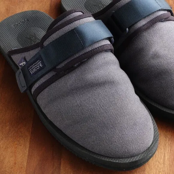 Suicoke x Daniel Arsham Slippers Mens SZ 9 Blue Zavo-Mabda Slip On Casual Shoes