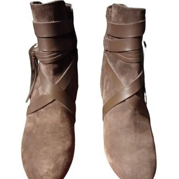 Sundance/Italian Leather Ankle Boots - NWOT