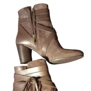 Sundance/Italian Leather Ankle Boots - NWOT