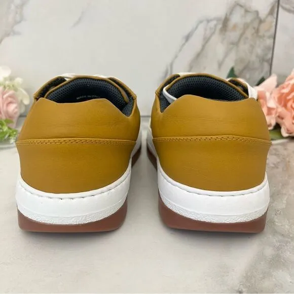 SUNNEI Dreamy Platform Sneakers in Ocher Leather Size 8 NEW