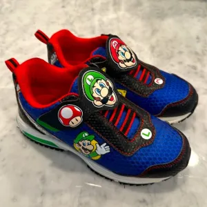 Super Mario Boys Light Up Slip On Sneakers