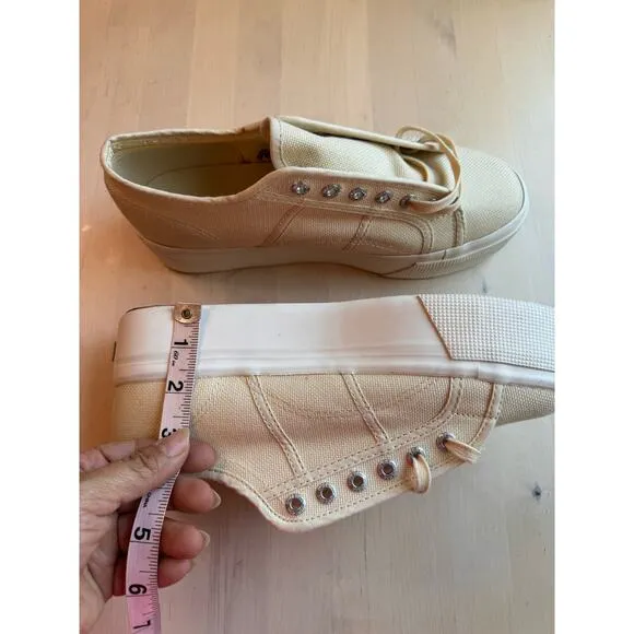 SUPERGA 2750 PLATFORM SNEAKERS CAMEL size 41 /US 9.5 W