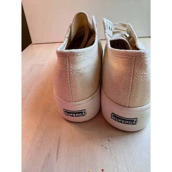 SUPERGA 2750 PLATFORM SNEAKERS CAMEL size 41 /US 9.5 W