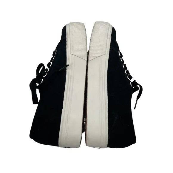 Superga Black Platform Sneakers Size 7 Women's