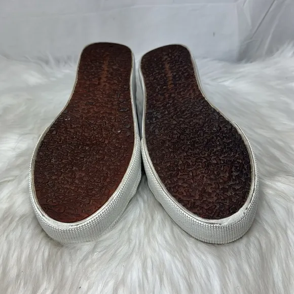 Superga Dalmation Print Women's Platform Sneakers Cream/Black Sz 7