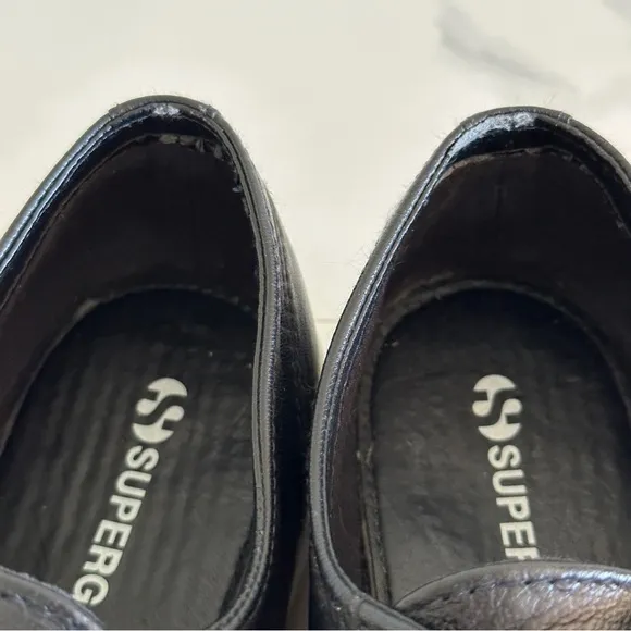 Superga Nappa Leather Platform Sneaker 7.5 / EU 40 Style S00C790