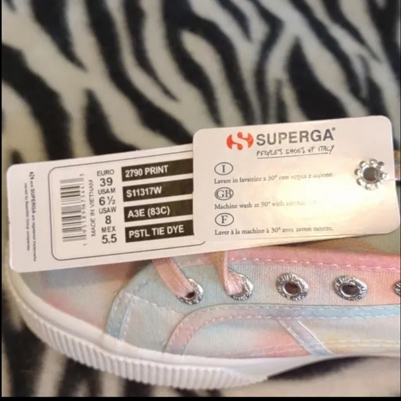 SUPERGA👣 Pastel Tie Dye Platform Sneakers women's footwear
