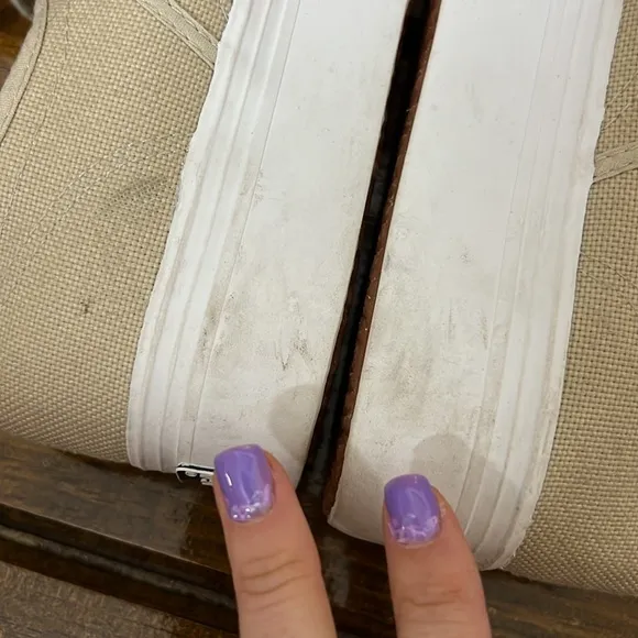 Superga Tan Platform Sneakers- 6.5