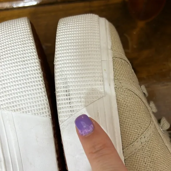 Superga Tan Platform Sneakers- 6.5