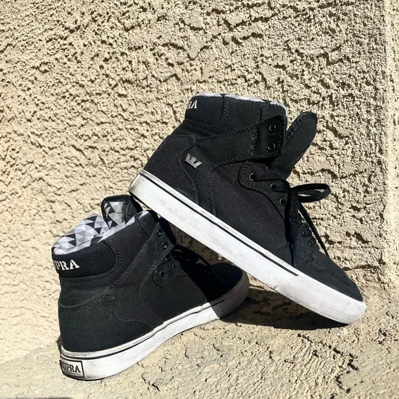Supra Black High-Top Sneakers