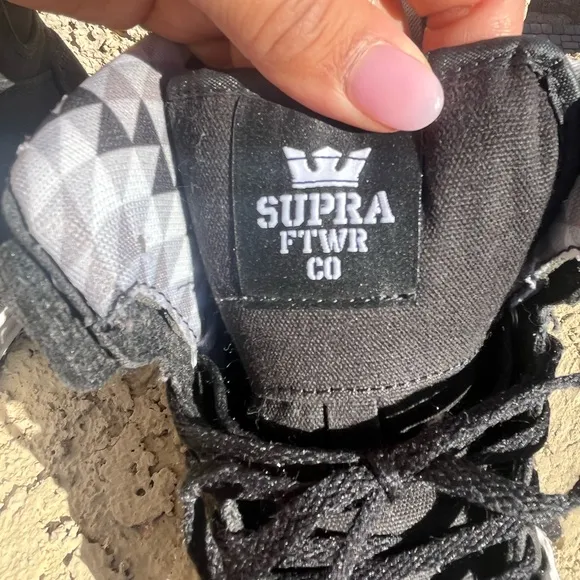 Supra Black High-Top Sneakers
