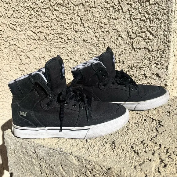 Supra Black High-Top Sneakers