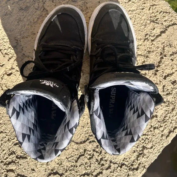 Supra Black High-Top Sneakers