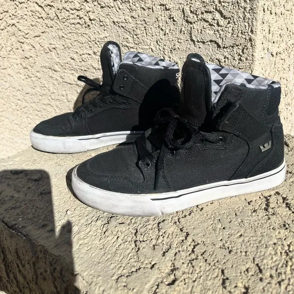 Supra Black High-Top Sneakers