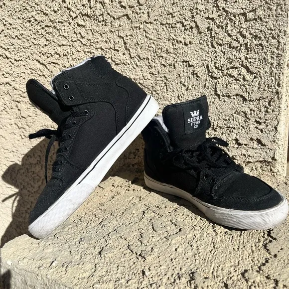 Supra Black High-Top Sneakers