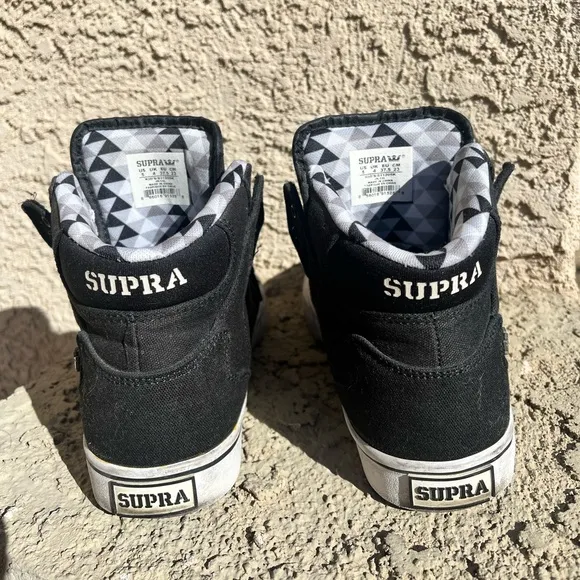 Supra Black High-Top Sneakers
