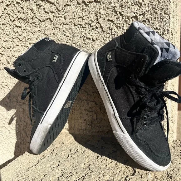 Supra Black High-Top Sneakers