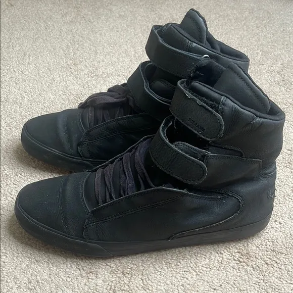Supra Black TK Society High-Top Sneakers