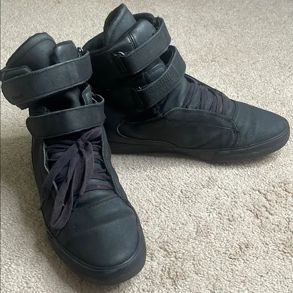 Supra Black TK Society High-Top Sneakers