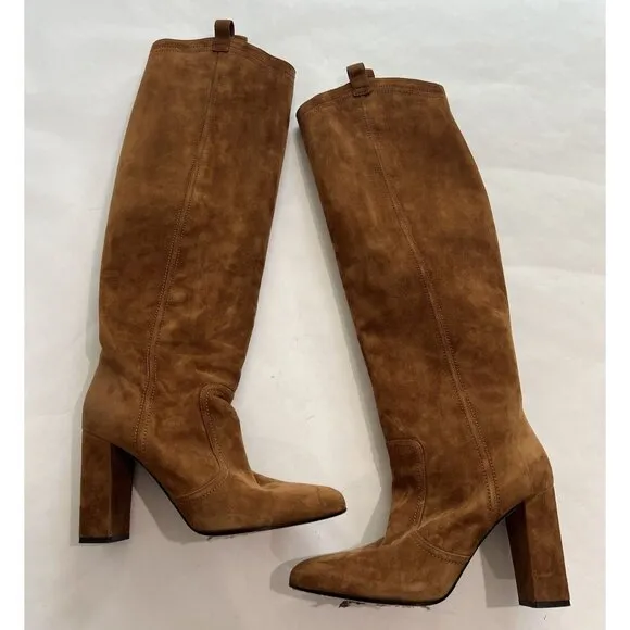 Tamara Mellon Bronco Boots in Brown Suede