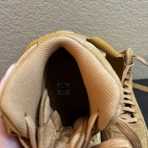 Tan High-Top Sneakers