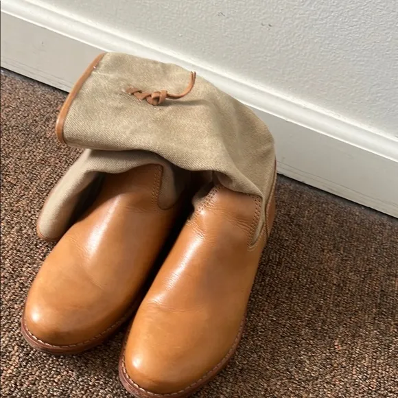Tan Leather Women's Boots